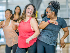 image featuring women taking part in a Zumba dance session